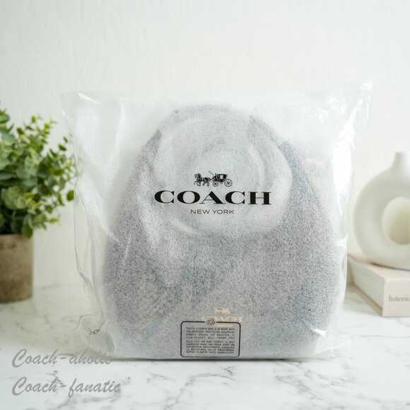 NWT Coach CCE62 Carmen Mini Crossbody Bag With Patchwork in Mushroom *SEALED* - Picture 7 of 9